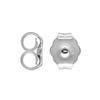 Classic Genuine Sterling Silver Princess CZ Simulated Pink Tourmaline Stud Earrings 2.00 Carat view 4