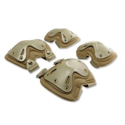 HWZ SWAT Knee & Elbow Pads CS Military Equipment Tactical Fighter Protective Gear (Sand)
