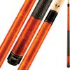 Valhalla VA119 by Viking 2 Piece Pool Cue Stick Autumn Orange Stain Irish Linen Wrap 16-21 oz. Plus Blue Master Chalk (Autumn Orange, 19) view 1