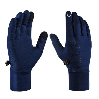 Boyiexin Winter Quick Dry Running Thermal Gloves for Women Men, Great for Cold Weather Hiking Driving Walking Jogging (Blue, Small)