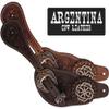 Showman Ladies Argentina Cow Leather Spur Straps w/Celtic Knot Conchos view 4