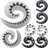 1/2 inch 12mm gauges ears men women plugs tunnels silicone strecher expander double flare 1/2 inch 12mm view 1