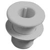 Forespar 906018 Thru-hull Connector 1-1 2 Round Thru Hull Cf25 view 1