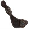 Showman Ladies Argentina Cow Leather Raised Cross Concho Spur Straps view 2