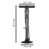 Dunlop Bicycle Pump - Powerful Floor Pump with 2 adapters - High Pressure Bicycle air Pump Road Bike - air Pump 63 cm high view 2