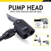 Dunlop Bicycle Pump - Powerful Floor Pump with 2 adapters - High Pressure Bicycle air Pump Road Bike - air Pump 63 cm high view 4