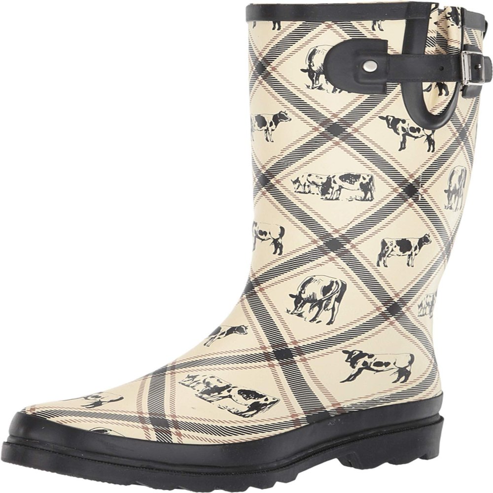 Western Chief Printed Tall Rain Boot Country Cows 9 M