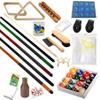 Pool Table - Premium Billiard 32 Pieces Accessory Kit - Pool Cue Sticks Bridge Ball Sets (Kit-7) view 1