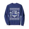 Ugly Police Officer Christmas Sweatshirt Thin Blue Line view 1