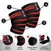 DEFY Knee Wraps for Weightlifting - Provides Knee Support for Powerlifting, Squats & Fitness Workouts - Ideal Knee Wrap for Men and Women (1 PAIR) (Red) view 2