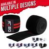 DEFY Knee Wraps for Weightlifting - Provides Knee Support for Powerlifting, Squats & Fitness Workouts - Ideal Knee Wrap for Men and Women (1 PAIR) (Red) view 3