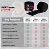 DEFY Knee Wraps for Weightlifting - Provides Knee Support for Powerlifting, Squats & Fitness Workouts - Ideal Knee Wrap for Men and Women (1 PAIR) (Red) view 4