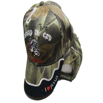 D.O.G. Depend On God Christian Dog Jesus Camouflage Embroidered Cap Hat 812E