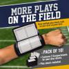 GSM Brands Quarterback (QB) Play Wristband - Adult Size - Pro Football Armband Playbook - 10 Pack (Black) view 2