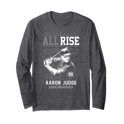 Aaron Judge - All Rise !! Long Sleeve T-Shirt - Apparel Long Sleeve T-Shirt