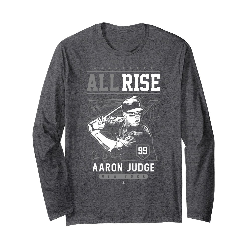 Aaron Judge - All Rise !! Long Sleeve T-Shirt - Apparel Long Sleeve T-Shirt