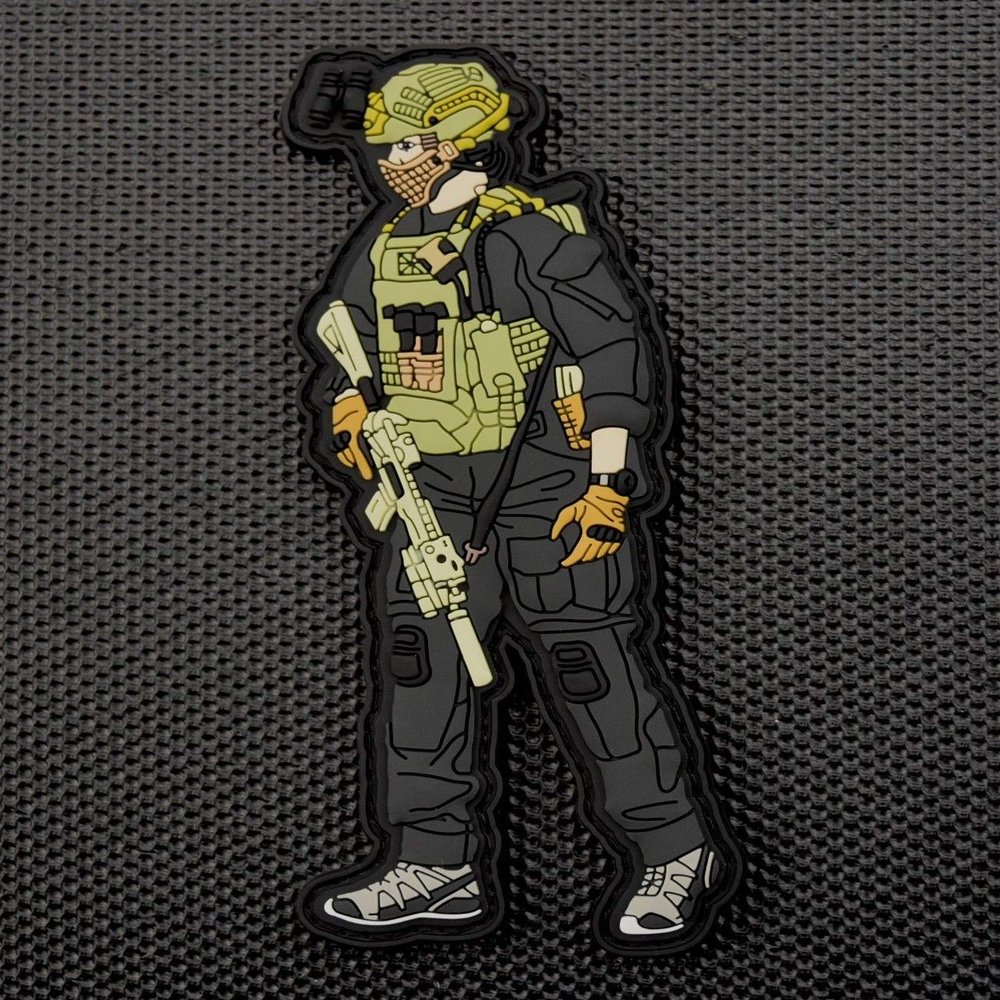 BritKitUSA SAS CRW Assaulter 3D PVC Patch 22 Special Air Service King of Jordan Hereford