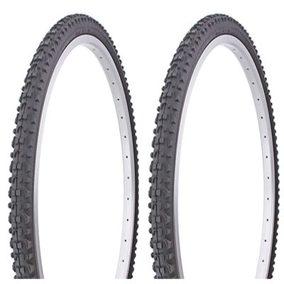 Lowrider Tire Set. 2 Tires. Two Tires Duro 26" x 1.75" Black/Black Side Wall HF-813.