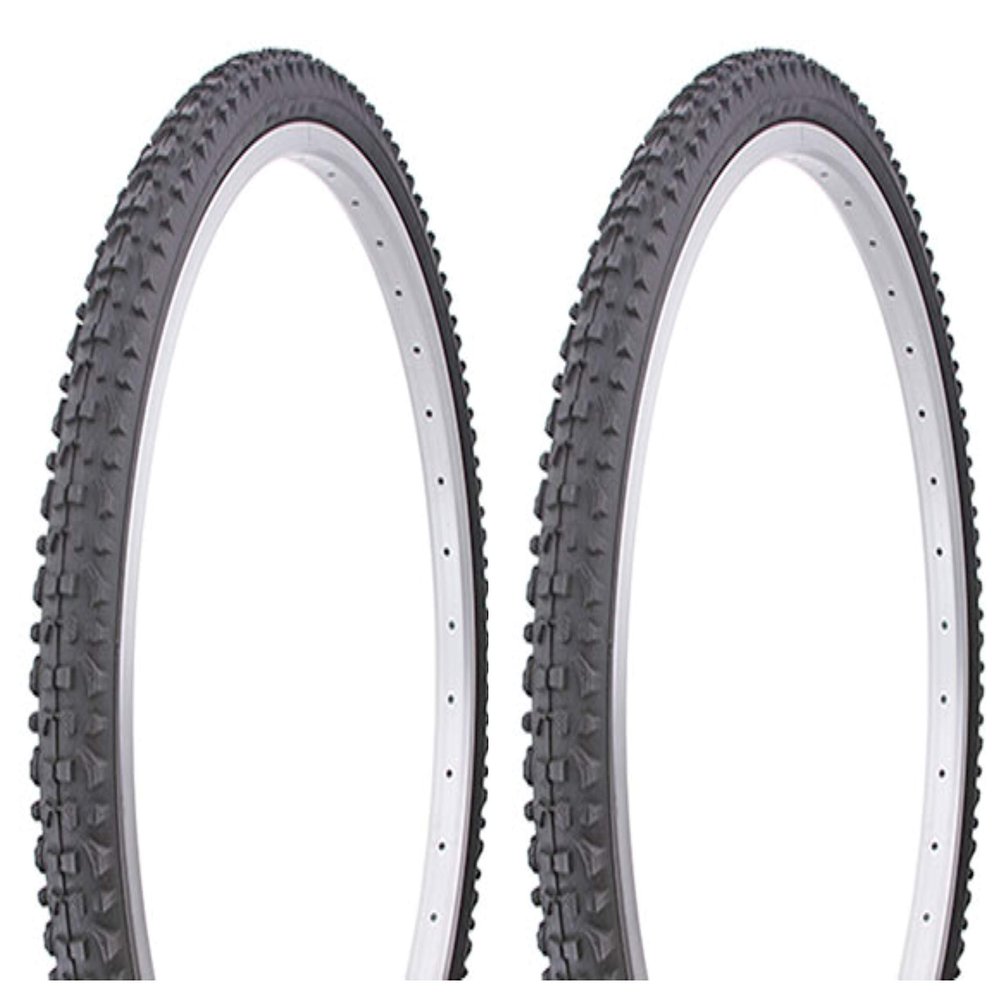 Lowrider Tire Set. 2 Tires. Two Tires Duro 26" x 1.75" Black/Black Side Wall HF-813.