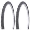 Lowrider Tire Set. 2 Tires. Two Tires Duro 26" x 1.75" Black/Black Side Wall HF-813. view 1