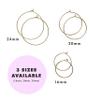 HONEYCAT Small Everyday Hoops in Gold, Rose Gold, or Silver | Minimalist, Delicate Jewelry (Small/Gold) view 2