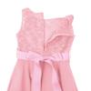 FEESHOW Kids Girls Sequin Lace Formal Wedding Pageant Party Prom Ball Gown Flower Girl Dress Crystal Belt Pearl Pink 10 view 4