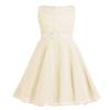 FEESHOW Kids Girls Sequin Lace Formal Wedding Pageant Party Prom Ball Gown Flower Girl Dress Crystal Belt Beige 6 view 1