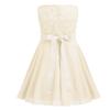 FEESHOW Kids Girls Sequin Lace Formal Wedding Pageant Party Prom Ball Gown Flower Girl Dress Crystal Belt Beige 6 view 3