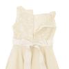 FEESHOW Kids Girls Sequin Lace Formal Wedding Pageant Party Prom Ball Gown Flower Girl Dress Crystal Belt Beige 6 view 4