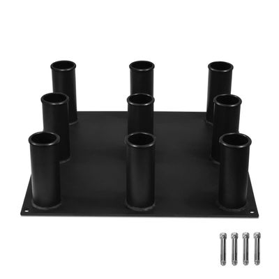 Yes4All Barbell Holder Vertical Storage Rack for Home Gym Organizer, Barbell Storage Rack Fit 2-inch Olympic Bars, Curl Bars, Triceps Bars, Dumbbell Handles (9 bars)
