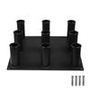 Yes4All Barbell Holder Vertical Storage Rack for Home Gym Organizer, Barbell Storage Rack Fit 2-inch Olympic Bars, Curl Bars, Triceps Bars, Dumbbell Handles (9 bars) view 1