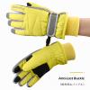 TRIWONDER Ski Gloves Kids Cold Weather Winter Warm Gloves Windproof Thermal Fleece Outdoor Snowboard Snow Gloves Mittens for Boys Girls Children (Yellow, M (8-10 Years Old)) view 4