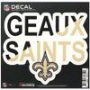 Stockdale New Orleans Saints 6" x 6" Xpression Full Color Repositionable Decal view 1
