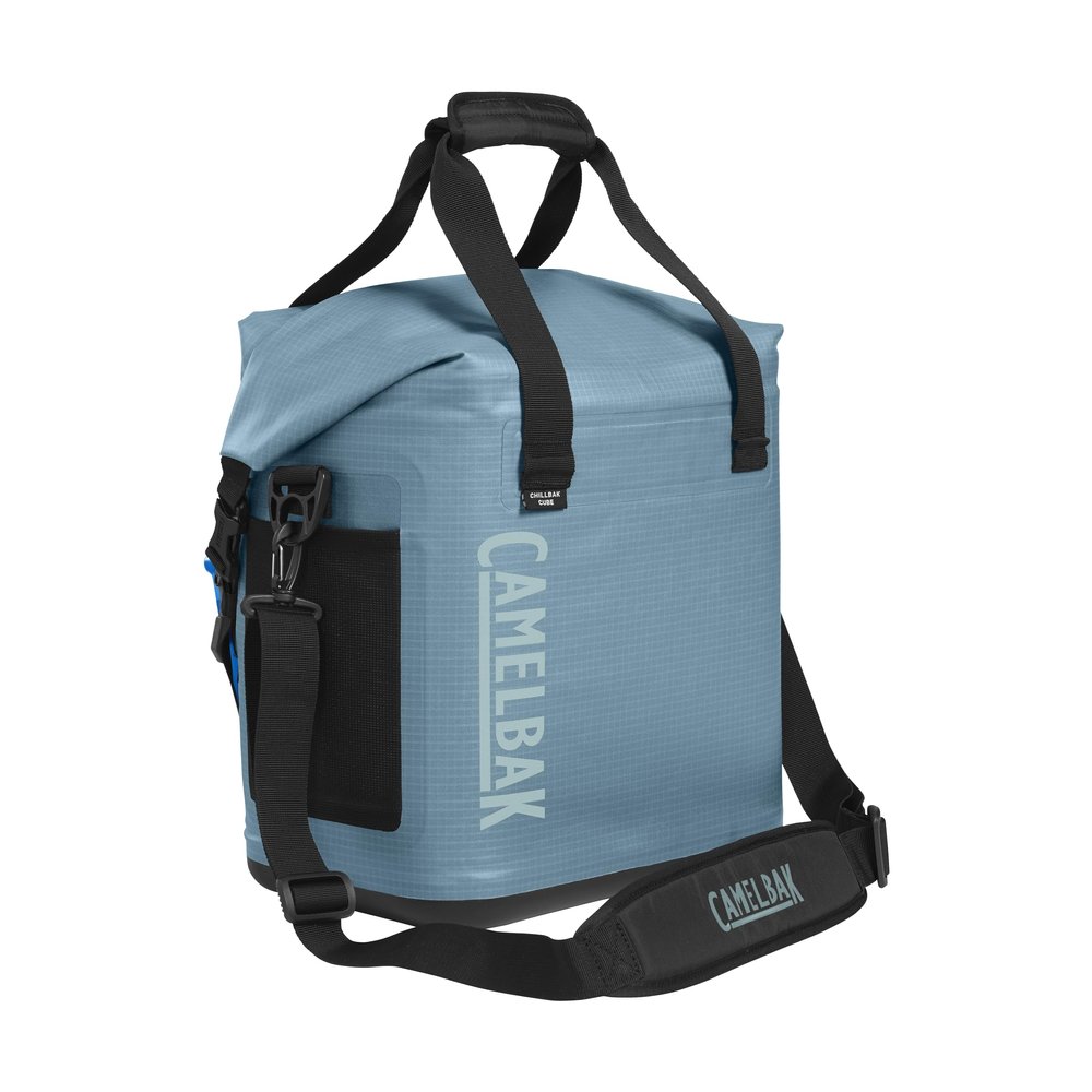 CamelBak ChillBak Cube 18 Soft Cooler Backpack with 6L Fusion Group Reservoir, Adriatic Blue