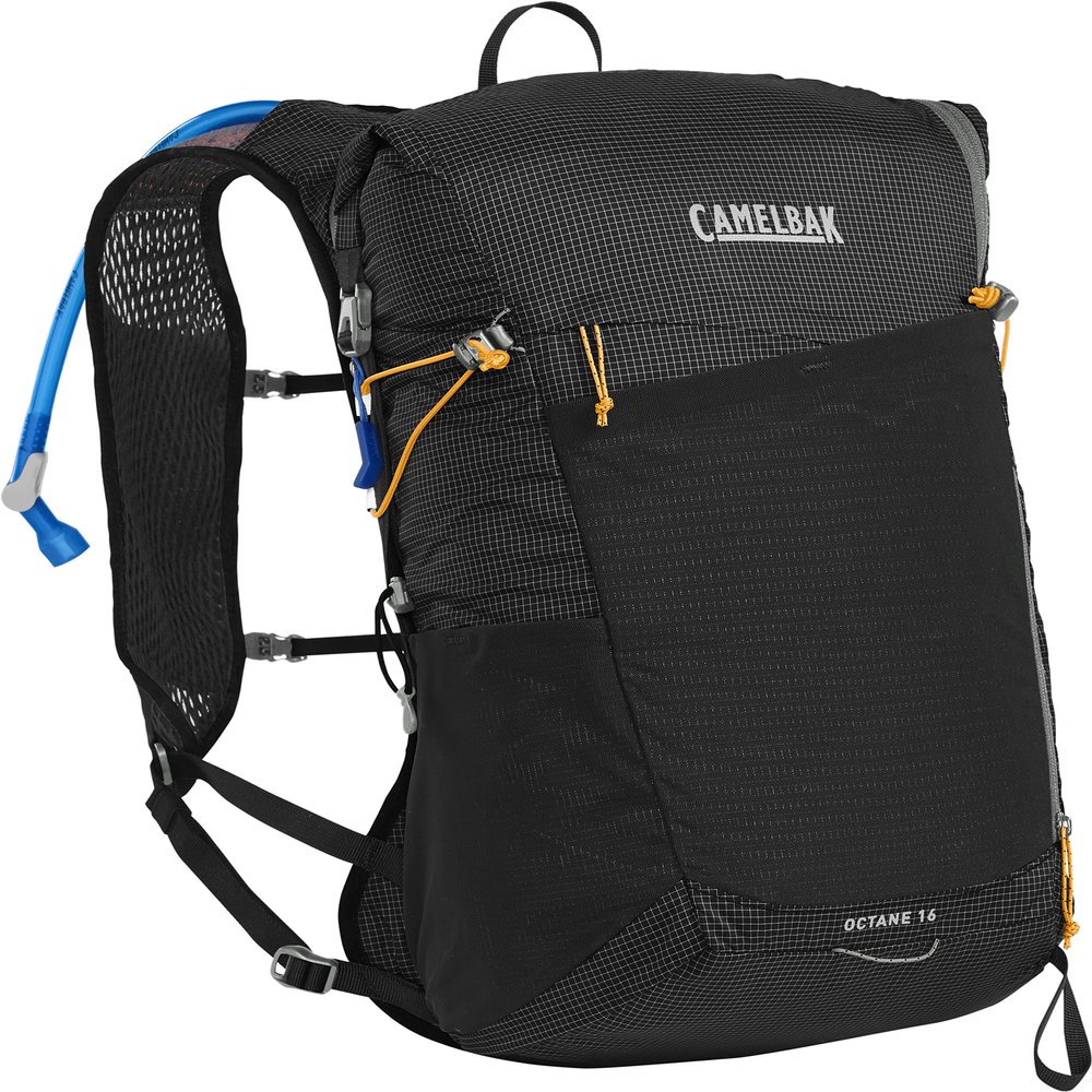 CamelBak Octane 16 Hiking Hydration Backpack Fusion Reservoir, Black/Apricot, 70oz
