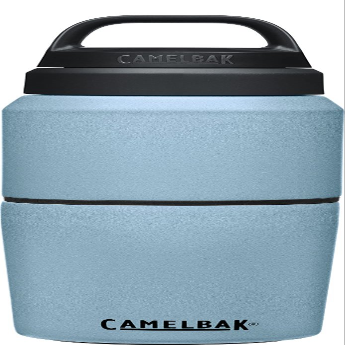 CamelBak MultiBev Water Bottle & Travel Cup Vacuum Insulated Stainless Steel Dusk Blue 17oz bottle & 12oz cup