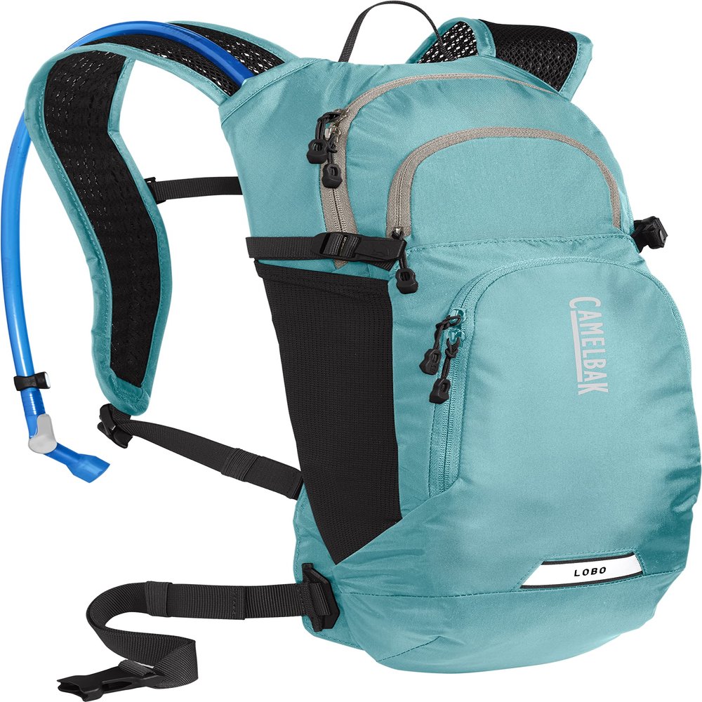 CamelBak Women's Lobo 9 Bike Hydration Pack 70oz - Helmet Carry - Magnetic Tube Trap, Latigo Teal