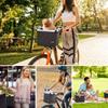 COFIT Collapsible Bike Basket, Multi-Purpose Detachable Bicycle Basket for Pet, Shopping, Commuting, Camping and Outdoor, Basic Black view 3
