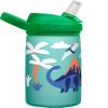 CamelBak Eddy+ Kids Bite Valve Straw Insulated Stainless Steel Water Bottle Dino Volcanos, 12oz view 3