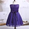 YiZYiF Kids Girls Sequins Lace Floral Wedding Party Dress Pageant Formal Ball Gown Chiffon Flower Girl Dress Purple 12 view 4