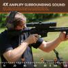 ZOHAN EM054 Electronic Shooting Ear Protection with 4X Sound Amplification, Slim Active Noise Reduction Earmuffs for Gun Range view 3