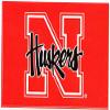 4 Inch Nebraska University Huskers NU Cornhuskers Logo Removable Wall Decal Sticker Art Home Room Decor 4 by 3 Inches view 1