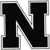 3 Inch Black N Logo Nebraska University Huskers NU Cornhuskers Removable Wall Decal Sticker Art Home Room Decor 3 by 3 Inches view 1
