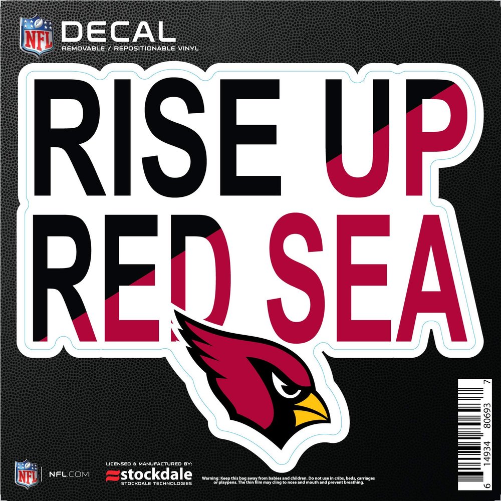 Stockdale Arizona Cardinals 6" x 6" Xpression Full Color Repositionable Decal