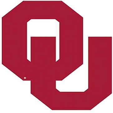 6 Inch OU Logo University of Oklahoma Sooners Boomer Sooner Removable Wall Decal Sticker Art Home Room Decor 4 by 6 Inches