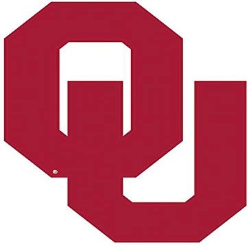 6 Inch OU Logo University of Oklahoma Sooners Boomer Sooner Removable Wall Decal Sticker Art Home Room Decor 4 by 6 Inches
