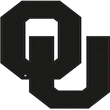 7 Inch OU Logo University of Oklahoma Sooners Boomer Sooner Removable Wall Decal Sticker Art Home Room Decor 5 by 7 Inches