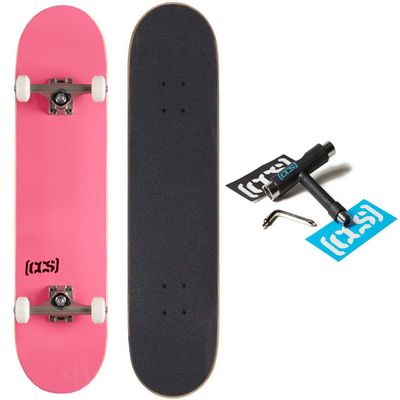 [CCS] Logo Skateboard Complete Pink 7.00"