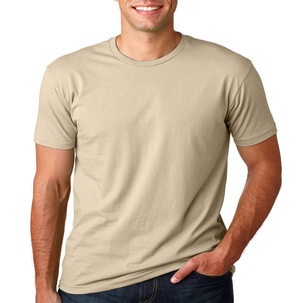 Next Level Mens Premium Fitted Short-Sleeve Crew T-Shirt - Black + Cream (2 Pack) - XX-Larte
