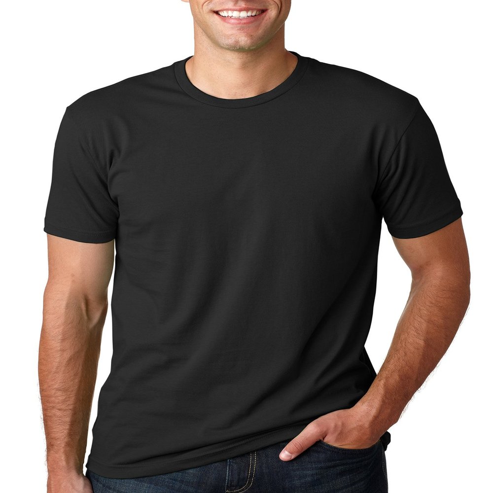 Next Level Mens Premium Fitted Short-Sleeve Crew T-Shirt - Midnight Navy + Dark Chocolate (2 Pack) - Small
